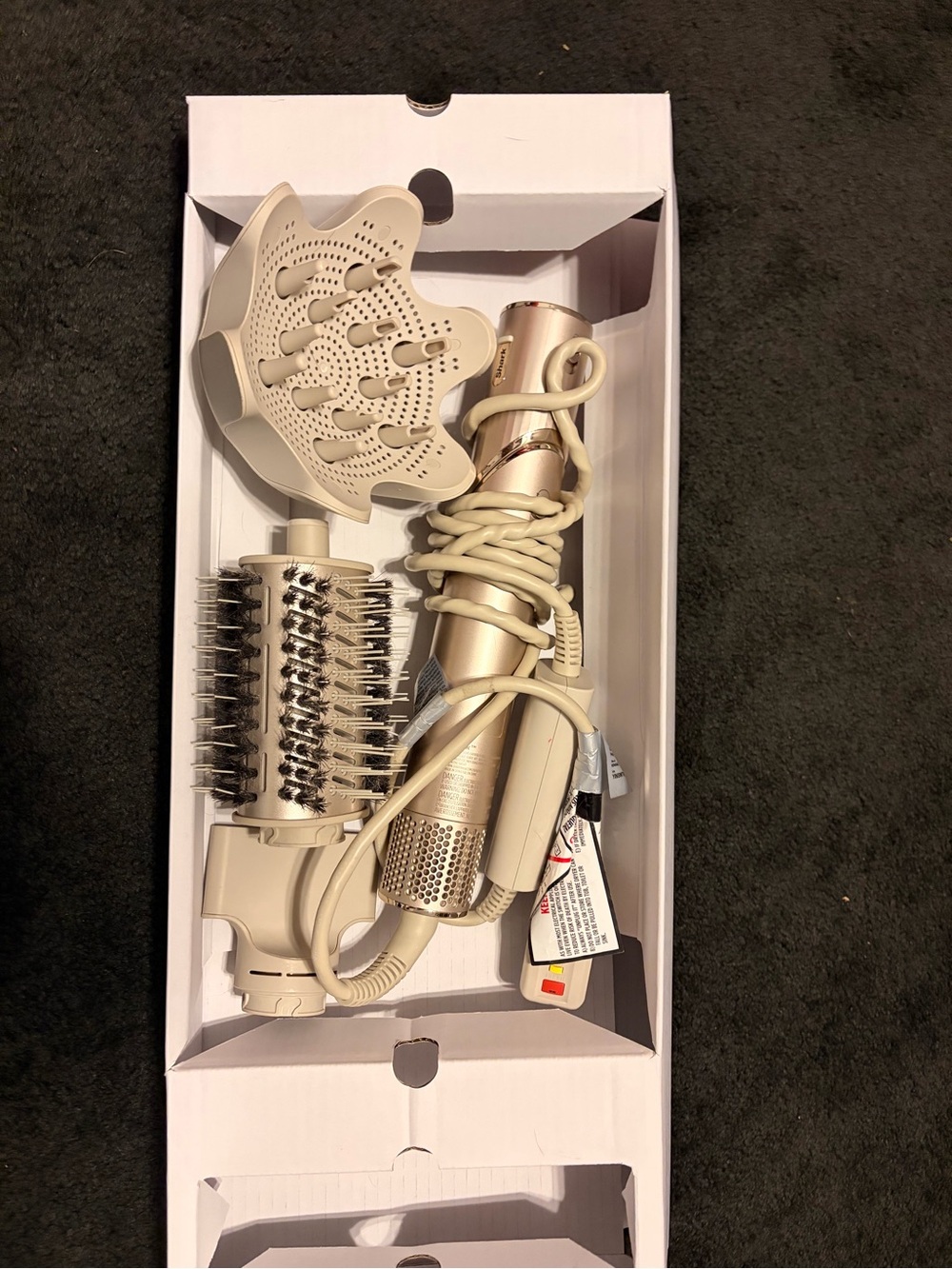 Beige Hot Air Styling Brush - Unbranded